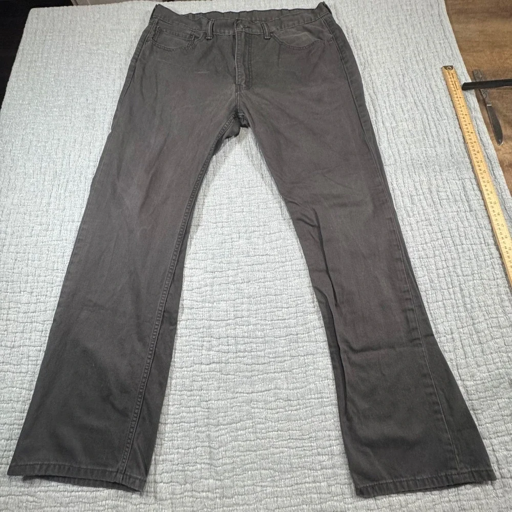 Levi Strauss 505 White Tab Black Jeans Men's 38x32 (38x30) Regular Fit Levi's‎